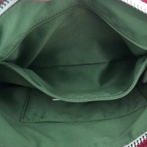 Coach Purse Ivory 10” Across 6” Deep Lime Green - Picture 7 of 8